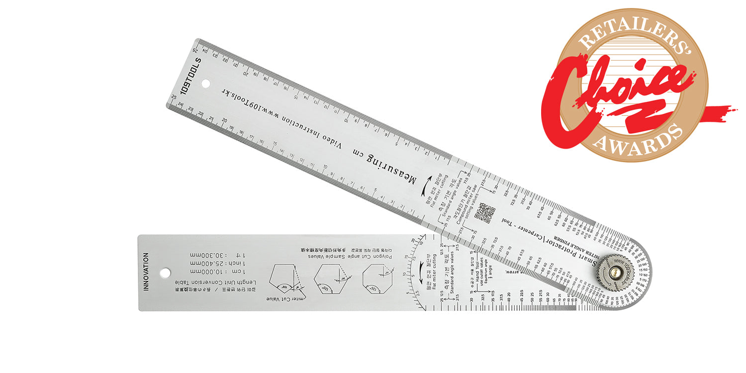 Miter Saw Protractor, Crown Molding Tool, 360 Degree Rotational Construction Protractor for Carpenters